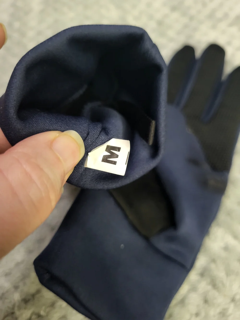 The‎ North Face Navy Touchscreen Gloves Medium